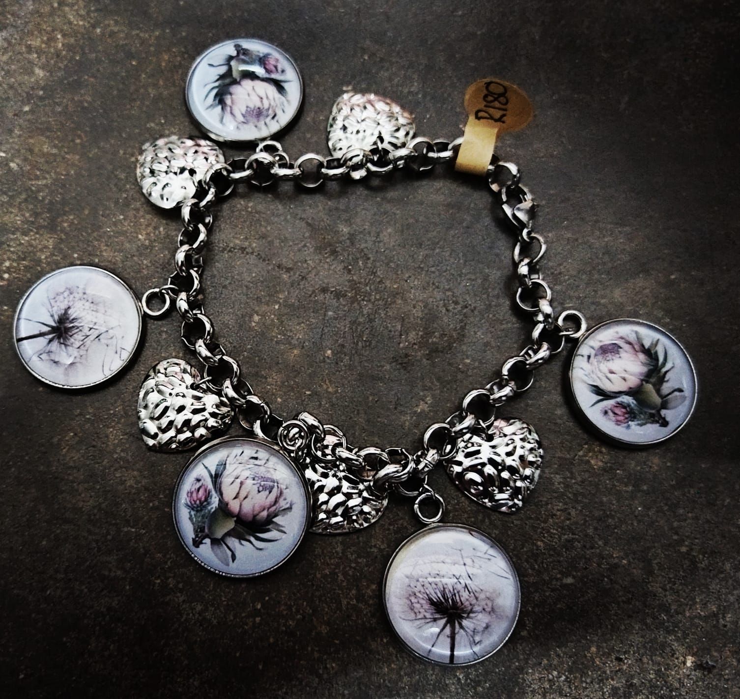 Photo glass dome charm bracelets _5