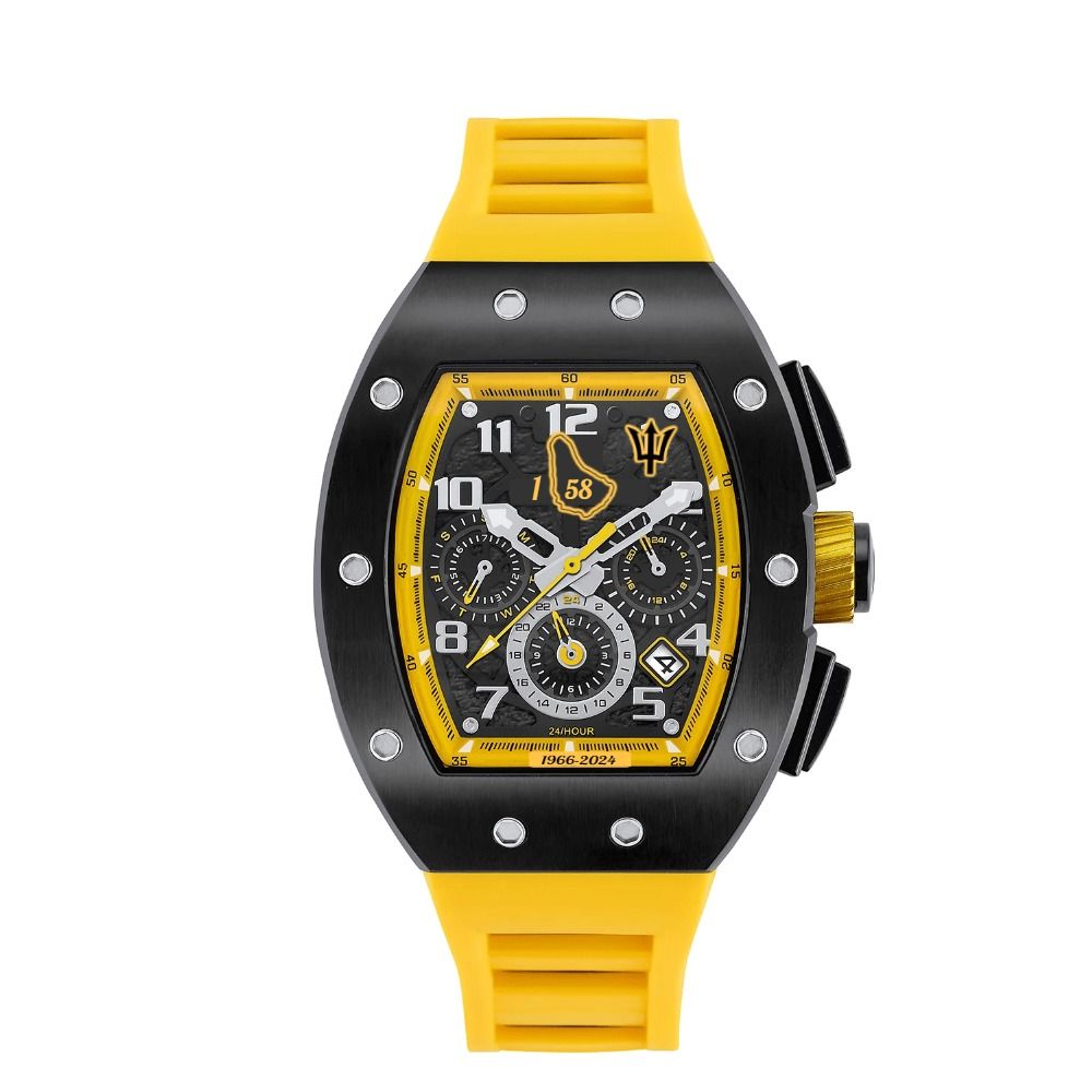 Limited Edition Barbados Independence Timepiece- Yellow 1-58 _0