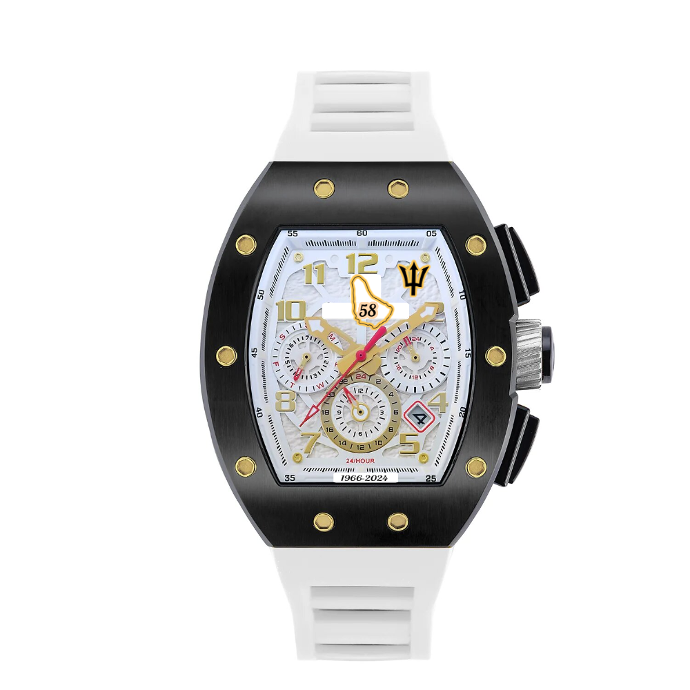 Limited Edition Barbados Independence Timepiece- White 1-58  _0