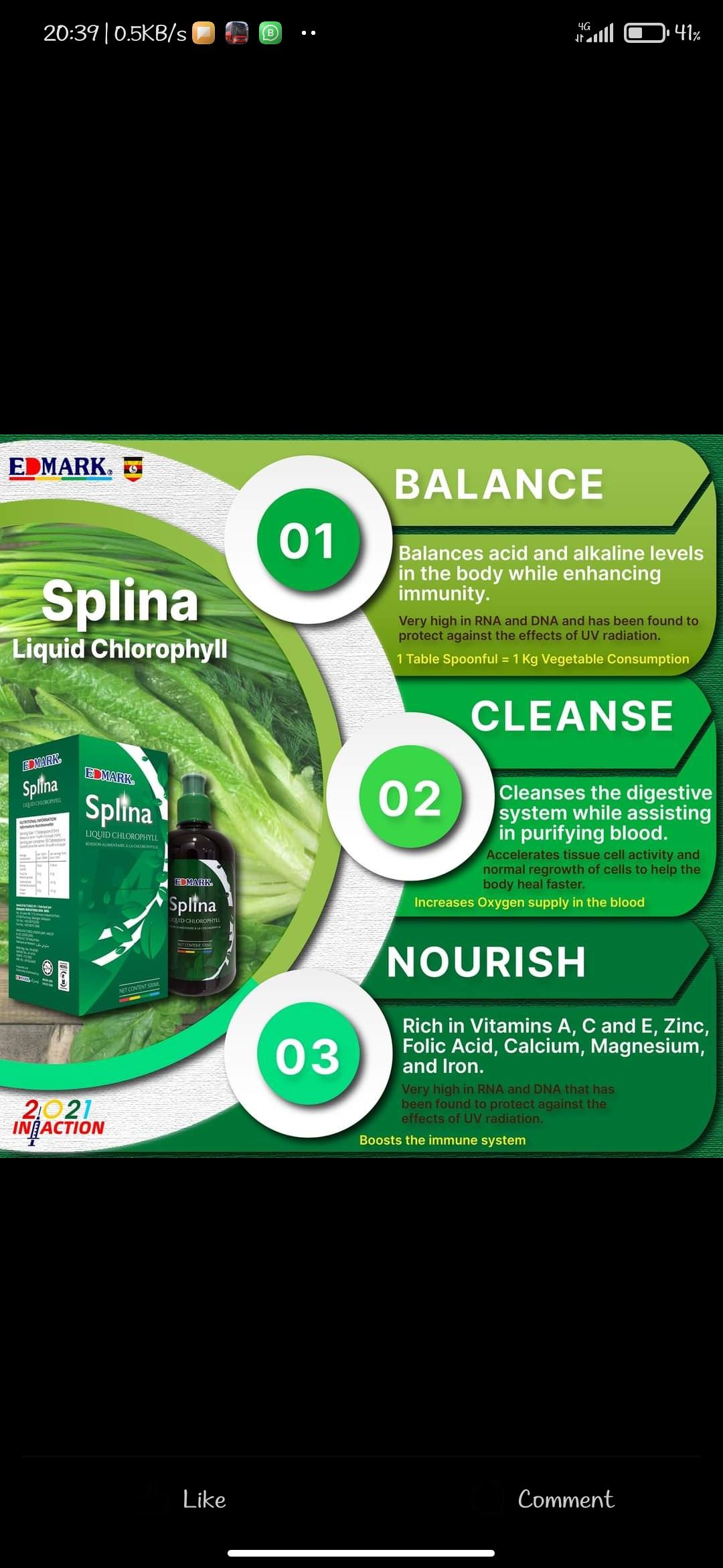 Splina liquid chlorophyll _0