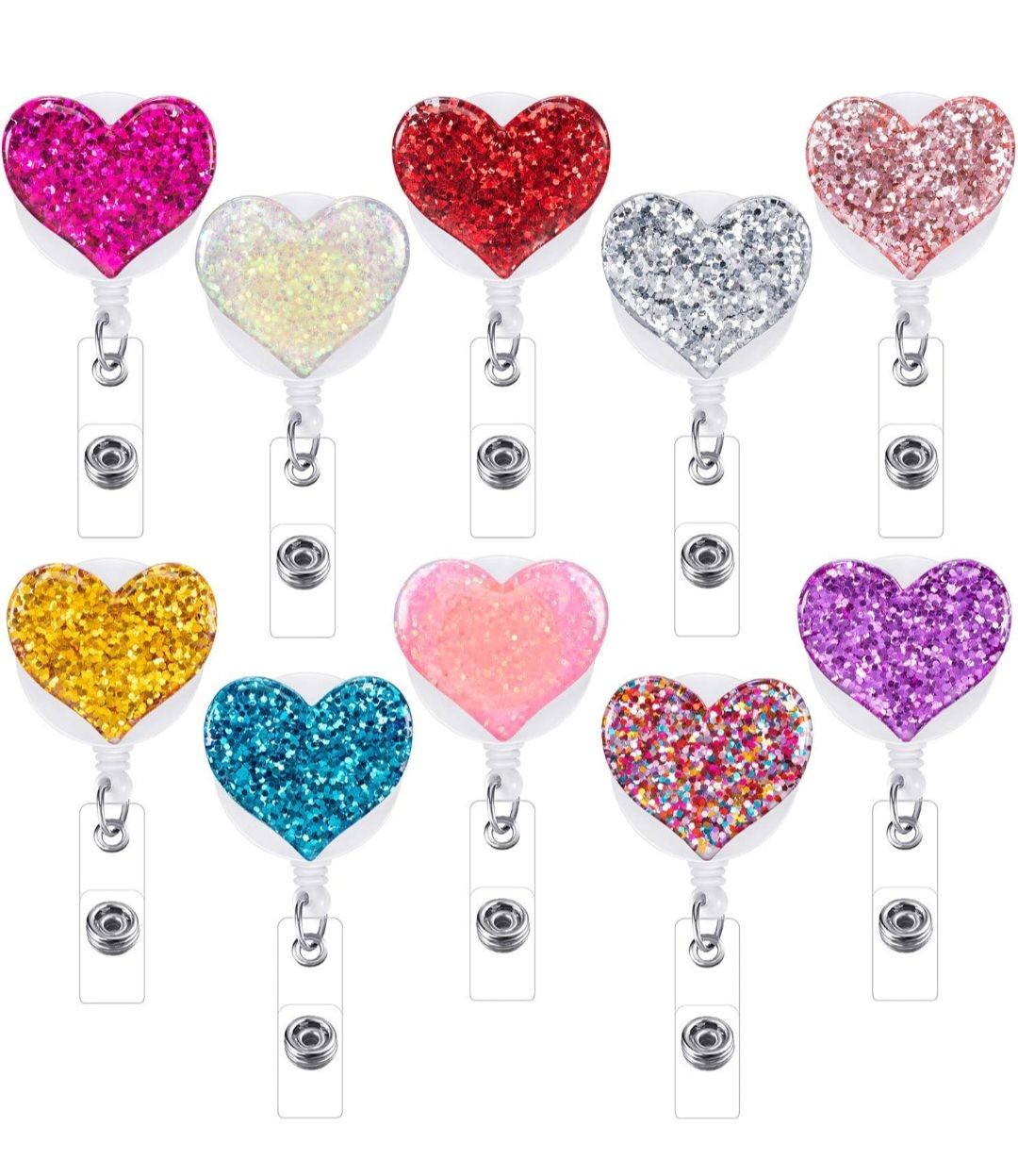 Heart Retractable Badge Reels_0