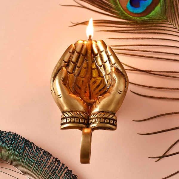 Hand Diya with Handle_2