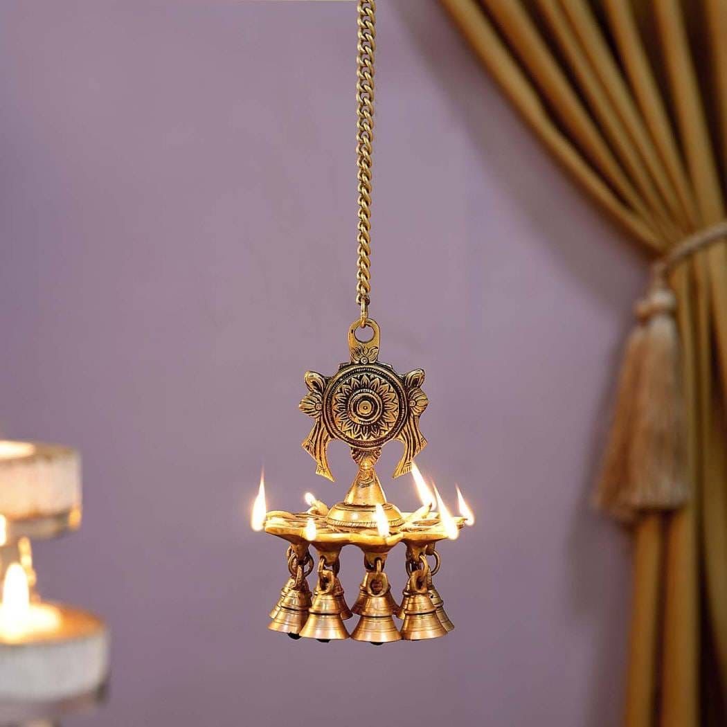 Shanku-Chakra Hanging Oli Lamp_3