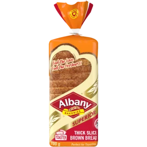 Albany Superior Thick Sliced Brown Bread Loaf 700g_0