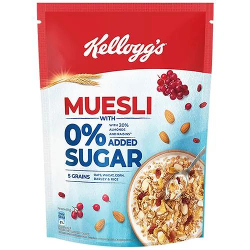 Kellogg's Muesli With 0% Added Sugar, 2x500 g Multipack_0