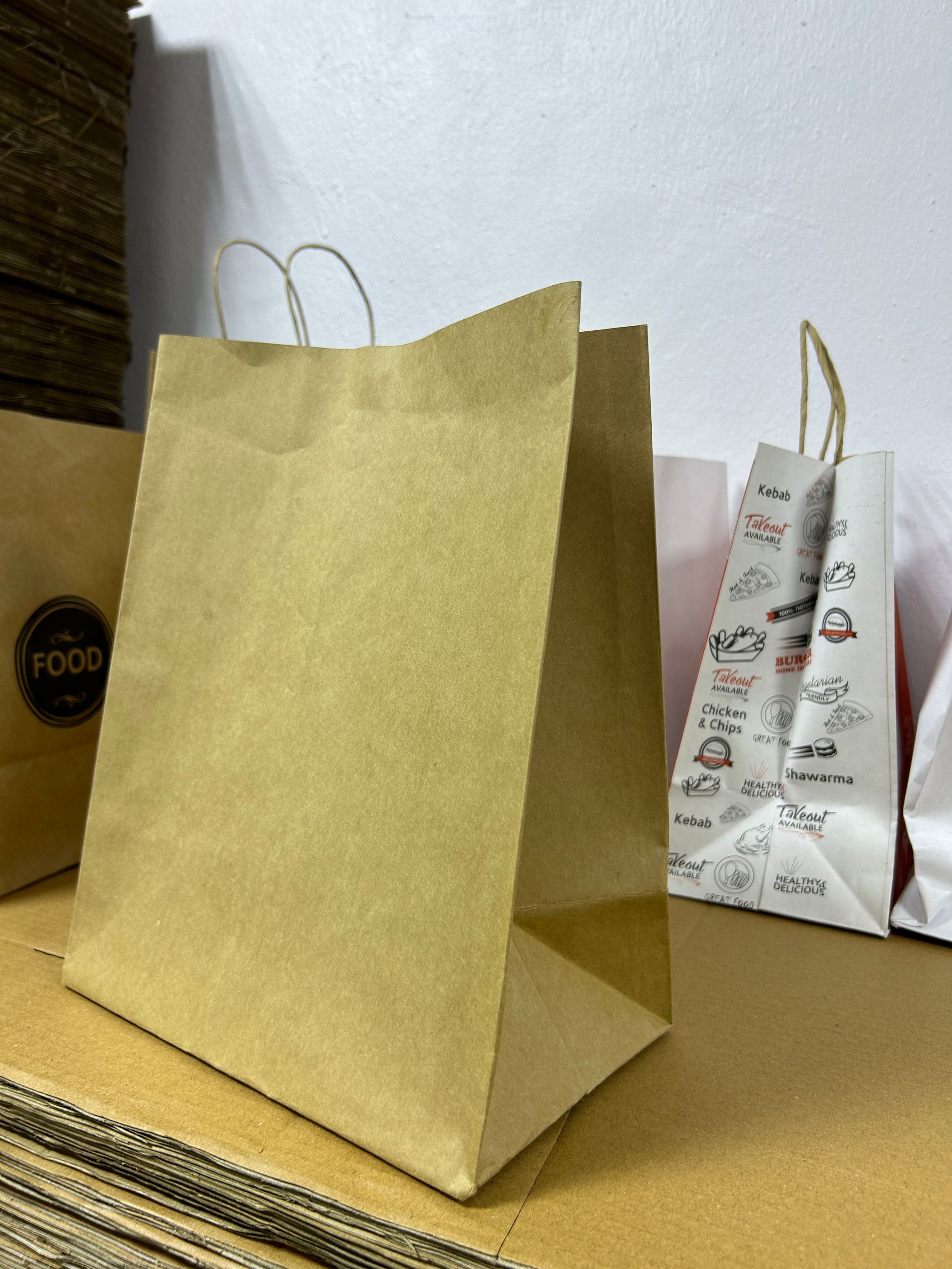 PLAIN BROWN DELIVERY TAKEOUT BAGS - 14” x 10” x 5''_3