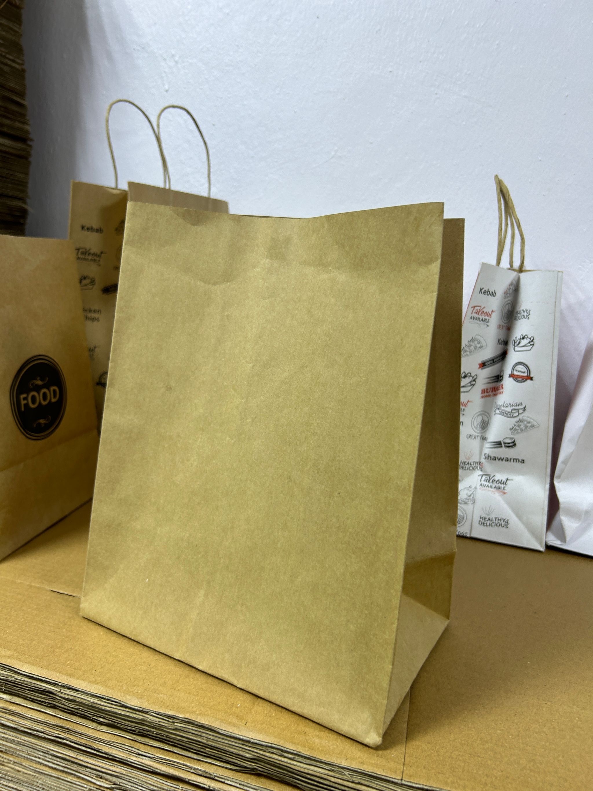 PLAIN BROWN DELIVERY TAKEOUT BAGS - 14” x 10” x 5''_4