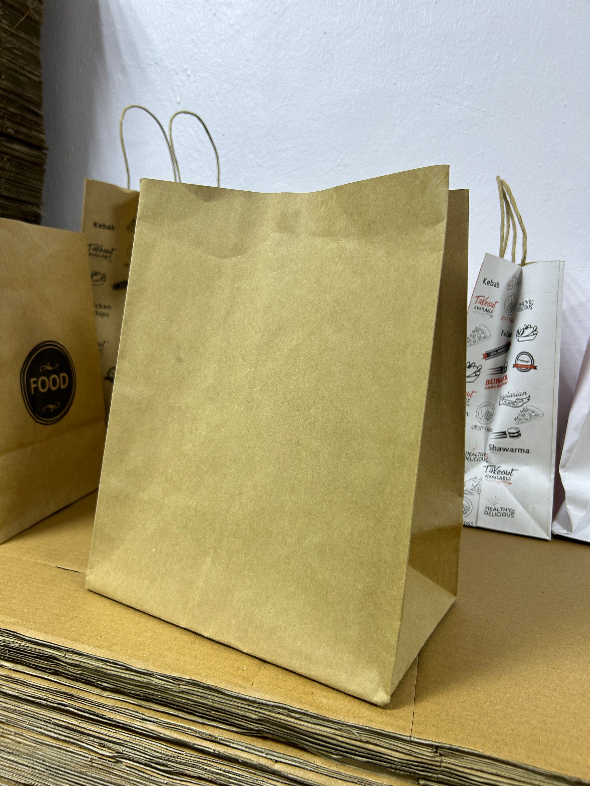 PLAIN BROWN DELIVERY TAKEOUT BAGS - 14” x 10” x 5''_5