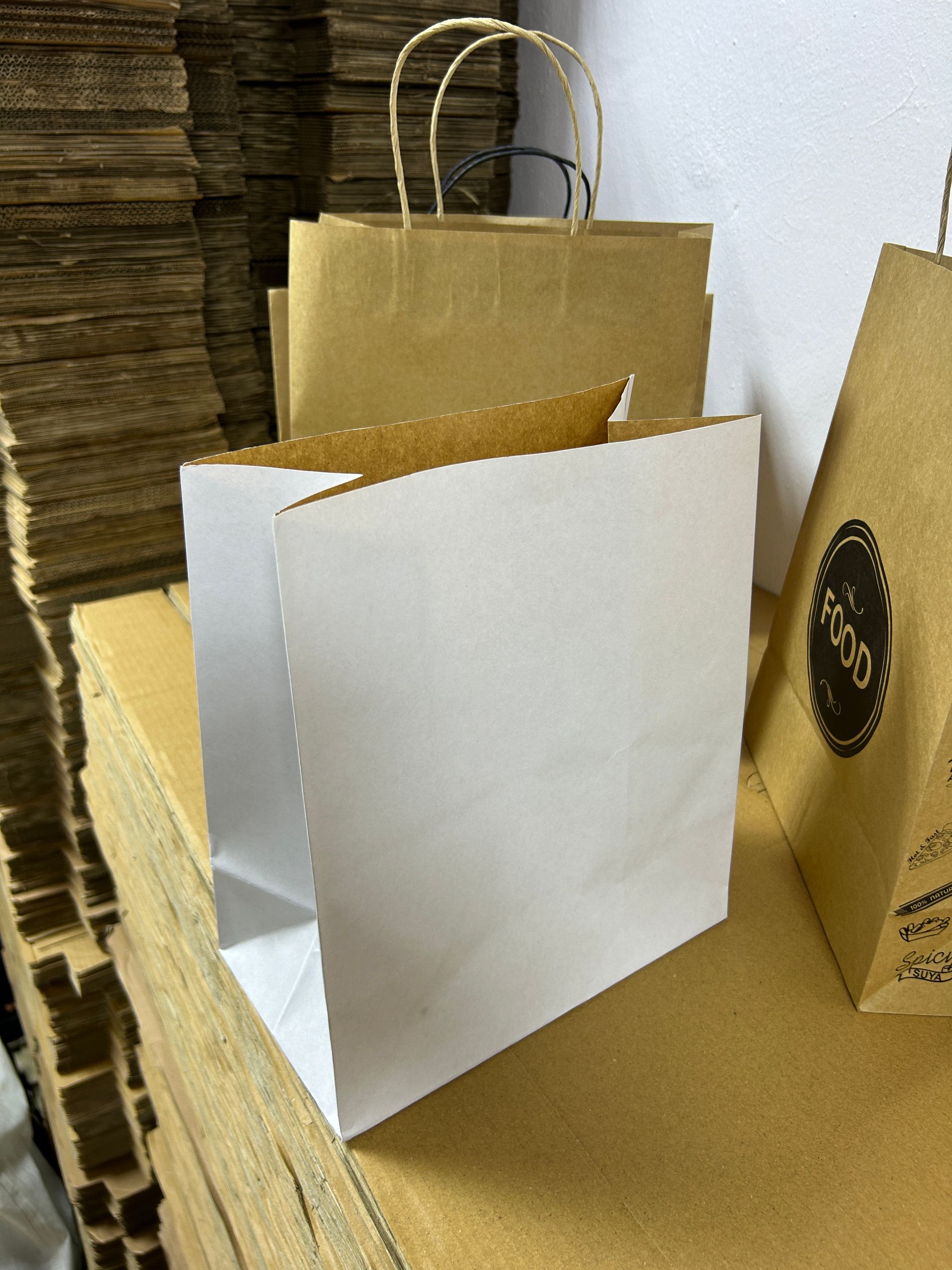 PLAIN WHITE DELIVERY TAKEOUT BAGS - 11” x 10” x 6”_5