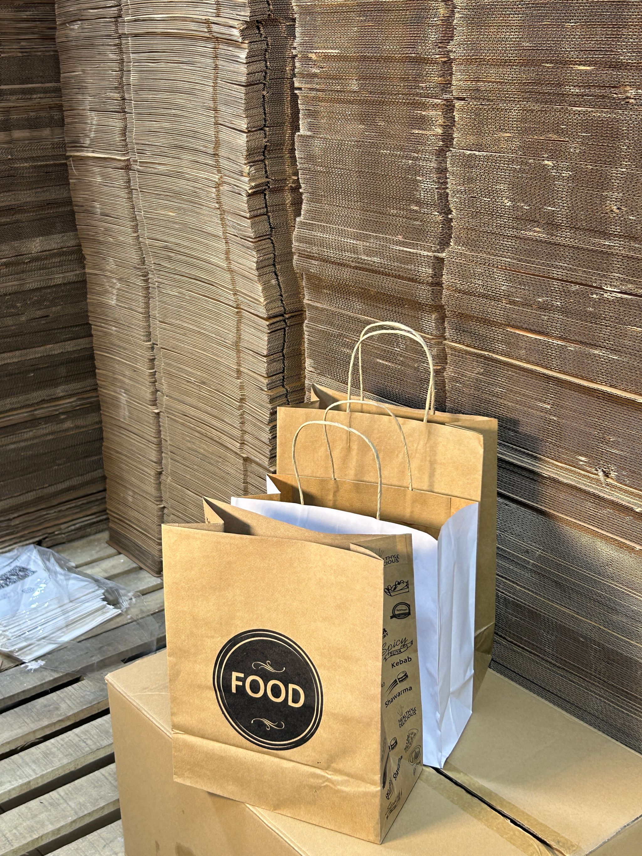 “FOOD” DELIVERY TAKEOUT BAGS - 10” x 7” x 5.5” _2