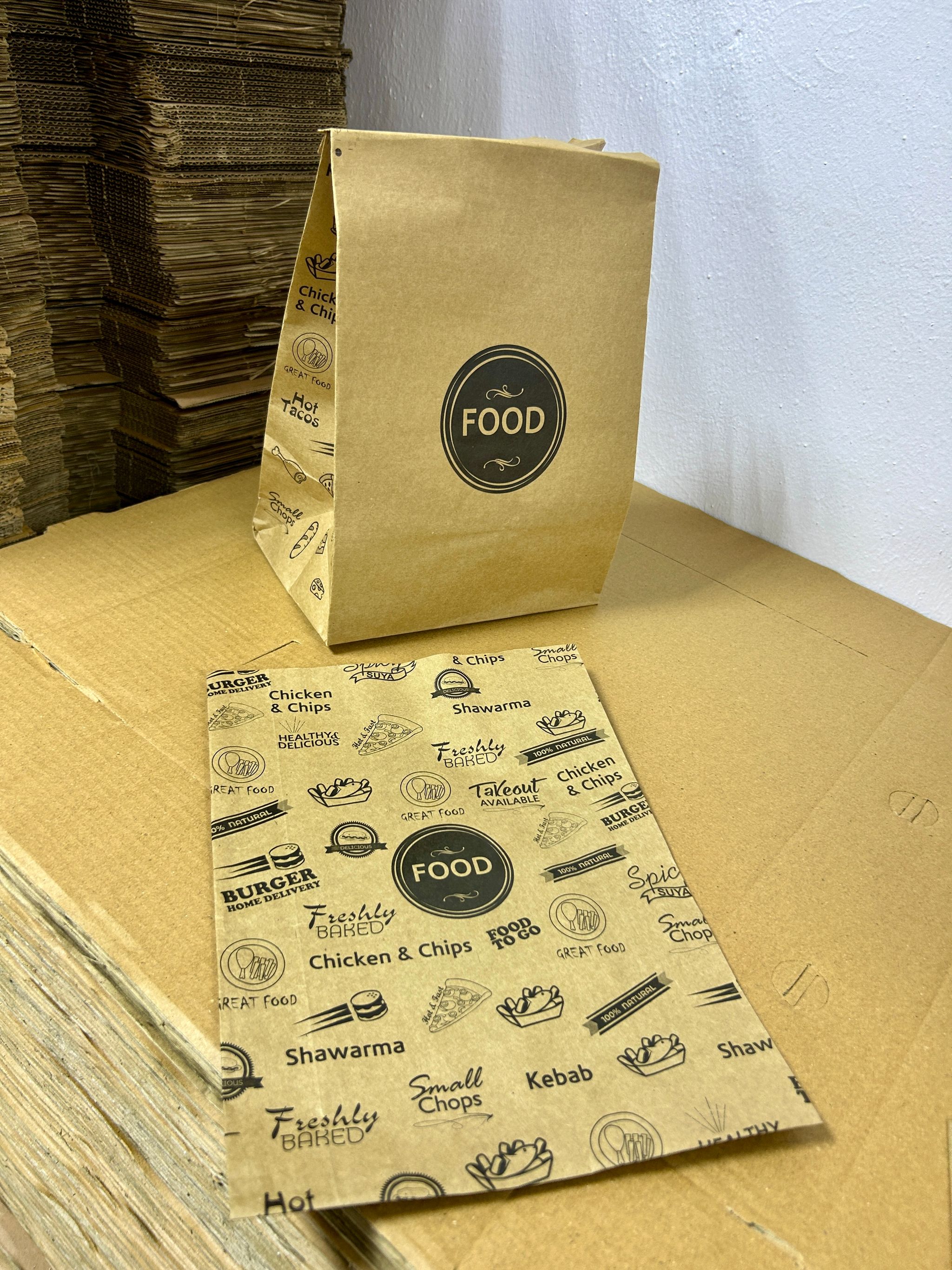 “FOOD” DELIVERY TAKEOUT BAGS - 10” x 7” x 5.5” _3