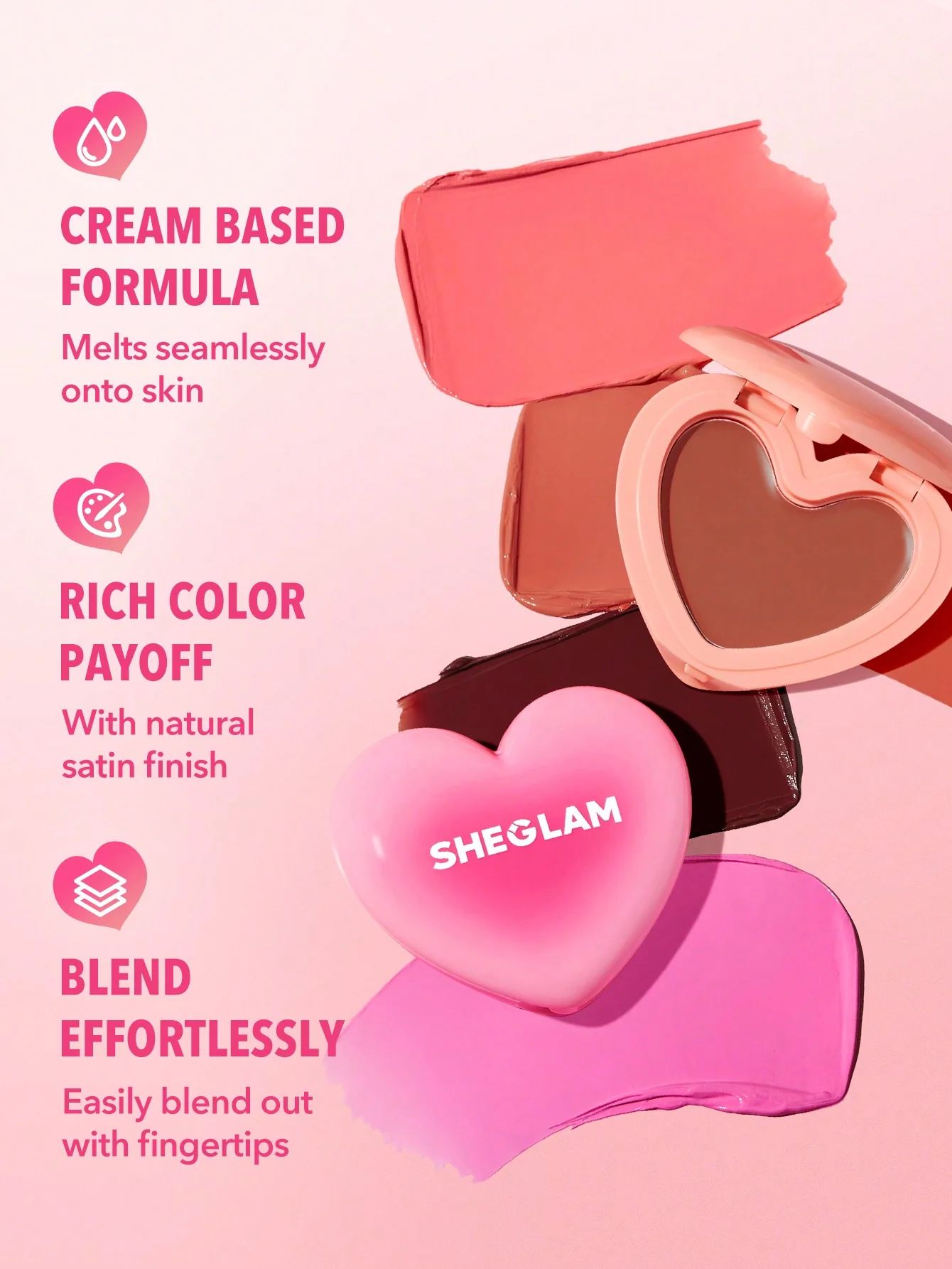 SHEGLAM Playing Cupid Cream Blush - Devotion_6