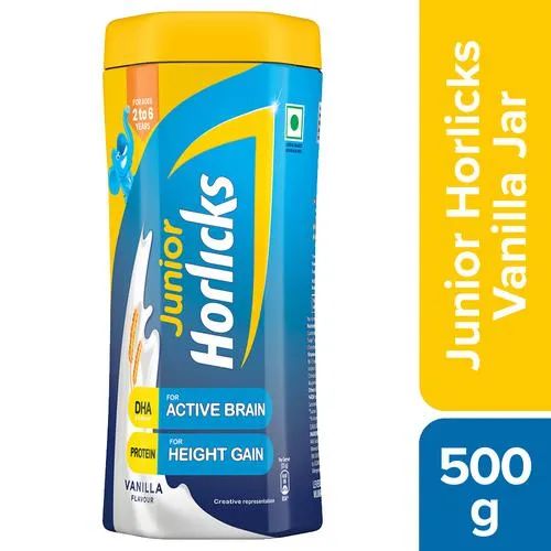 Junior Horlicks Junior Horlicks Nutrition Drink - Vanilla Flavour, 2 To 6 Y, 500 g_0