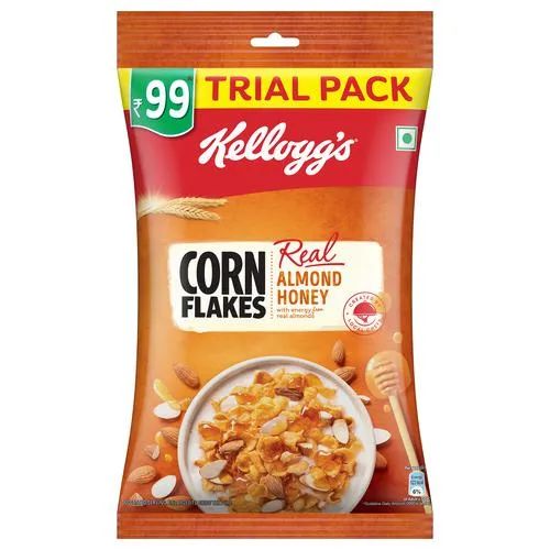Kellogg's Corn Flakes - Real Almond Honey, 170 g Pouch_0