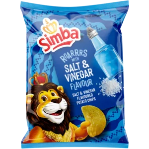 Simba Salt & Vinegar Flavoured Potato Chips 120g_0