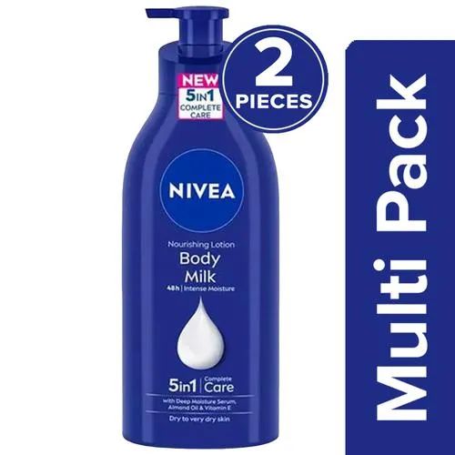 NIVEA Super Saver Pack - Body Milk Nourishing Lotion, 2x600ml _0