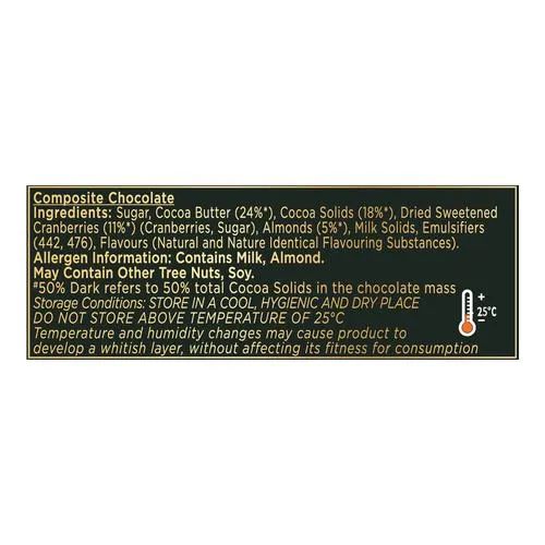 Cadbury Bournville Cranberry Dark Chocolate Bar, 3 x 80 g Multipack_3