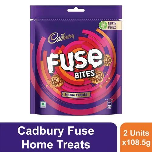 Cadbury Fuse Chocolate - Home Treats, 2x108.5 g Multipack_0