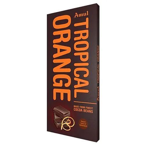 Amul Tropical Orange Dark Chocolate, 2 x 150 g Multipack_1