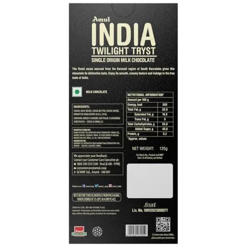 Amul India Single Origin Milk Chocolate, 125 g_1