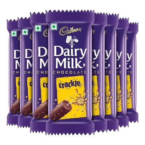 Cadbury Dairy Milk Crackle Chocolate Bar, 8 x 36 g Multipack_0