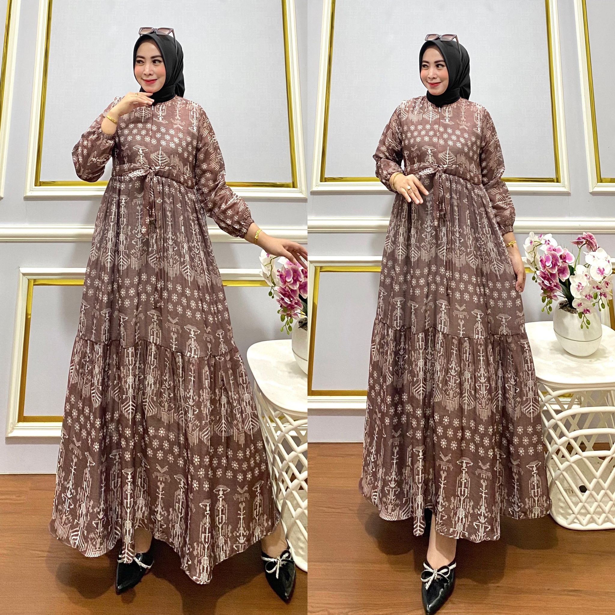 Gamis ceruty printing plisket premium_0