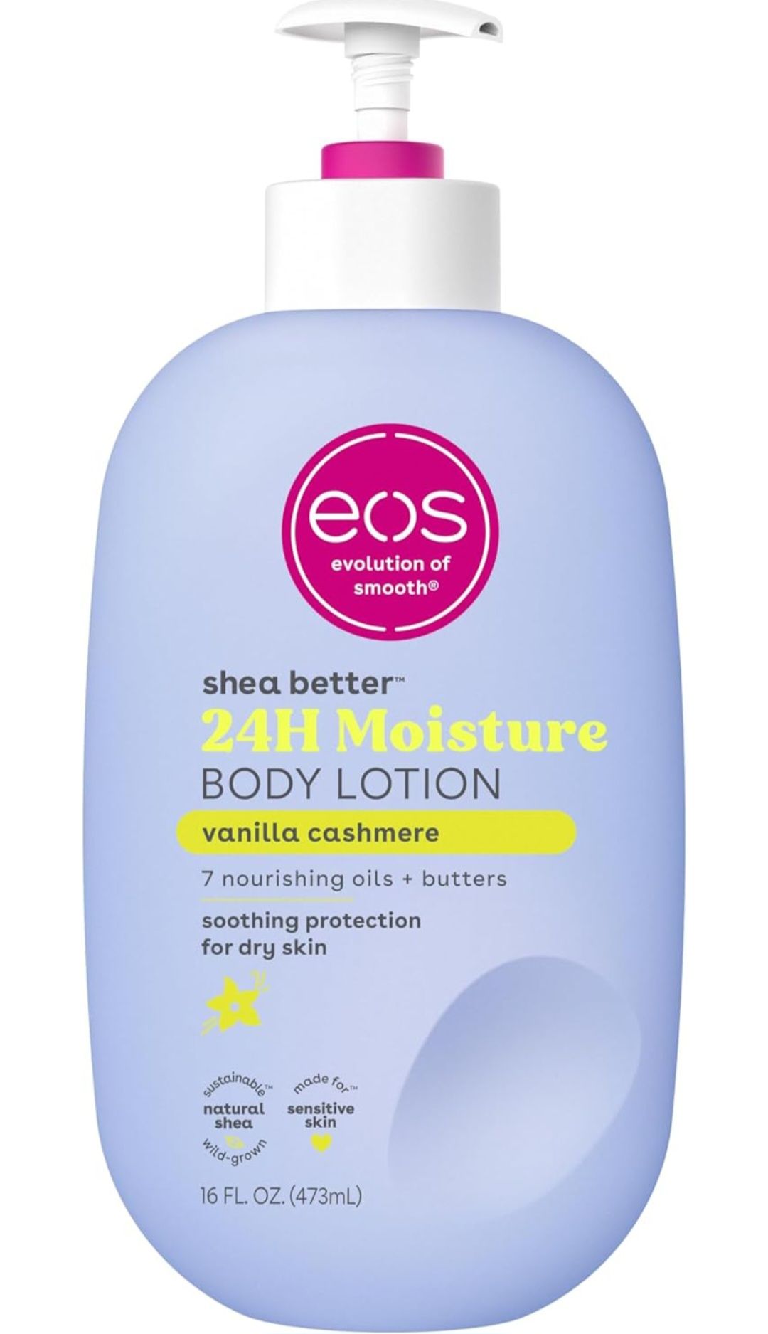 EOS Shea Better Body Lotion 24-Hour Moisture Skin Care, Lightweight & Non-Greasy, Made with Natural Shea, Vegan, 16 Fl Oz _2