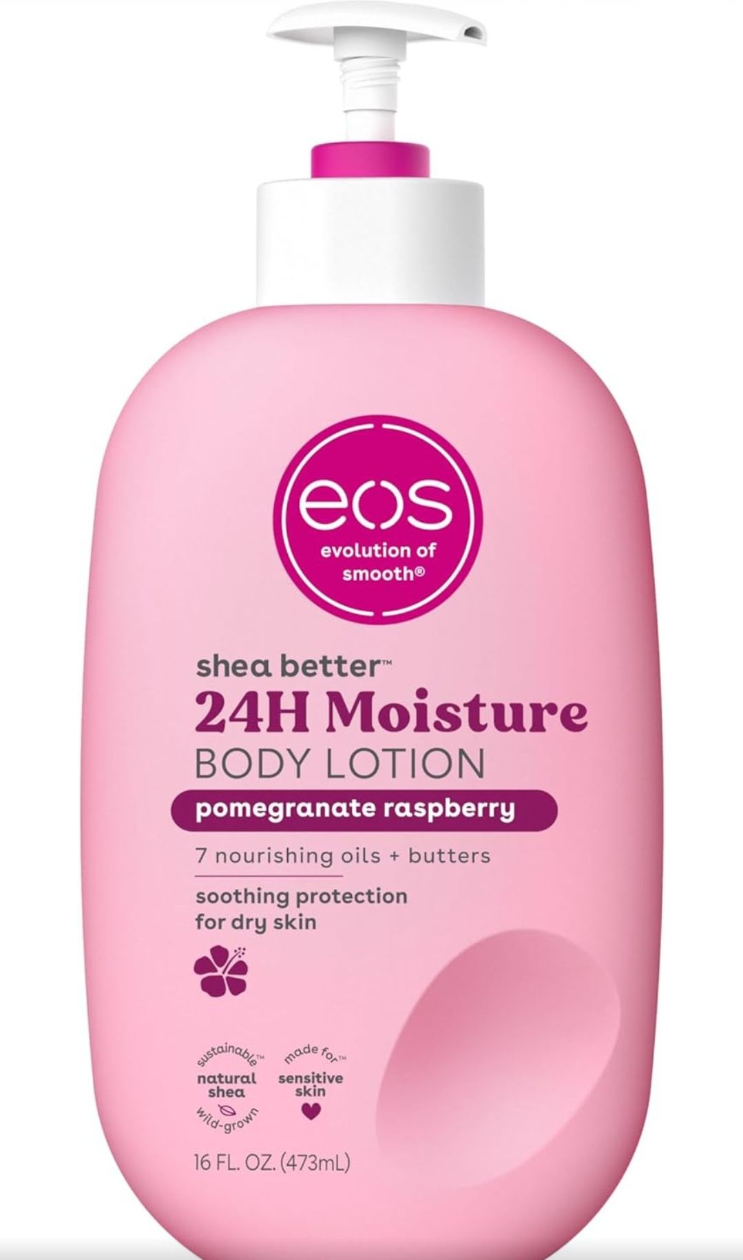 EOS Shea Better Body Lotion 24-Hour Moisture Skin Care, Lightweight & Non-Greasy, Made with Natural Shea, Vegan, 16 Fl Oz _1