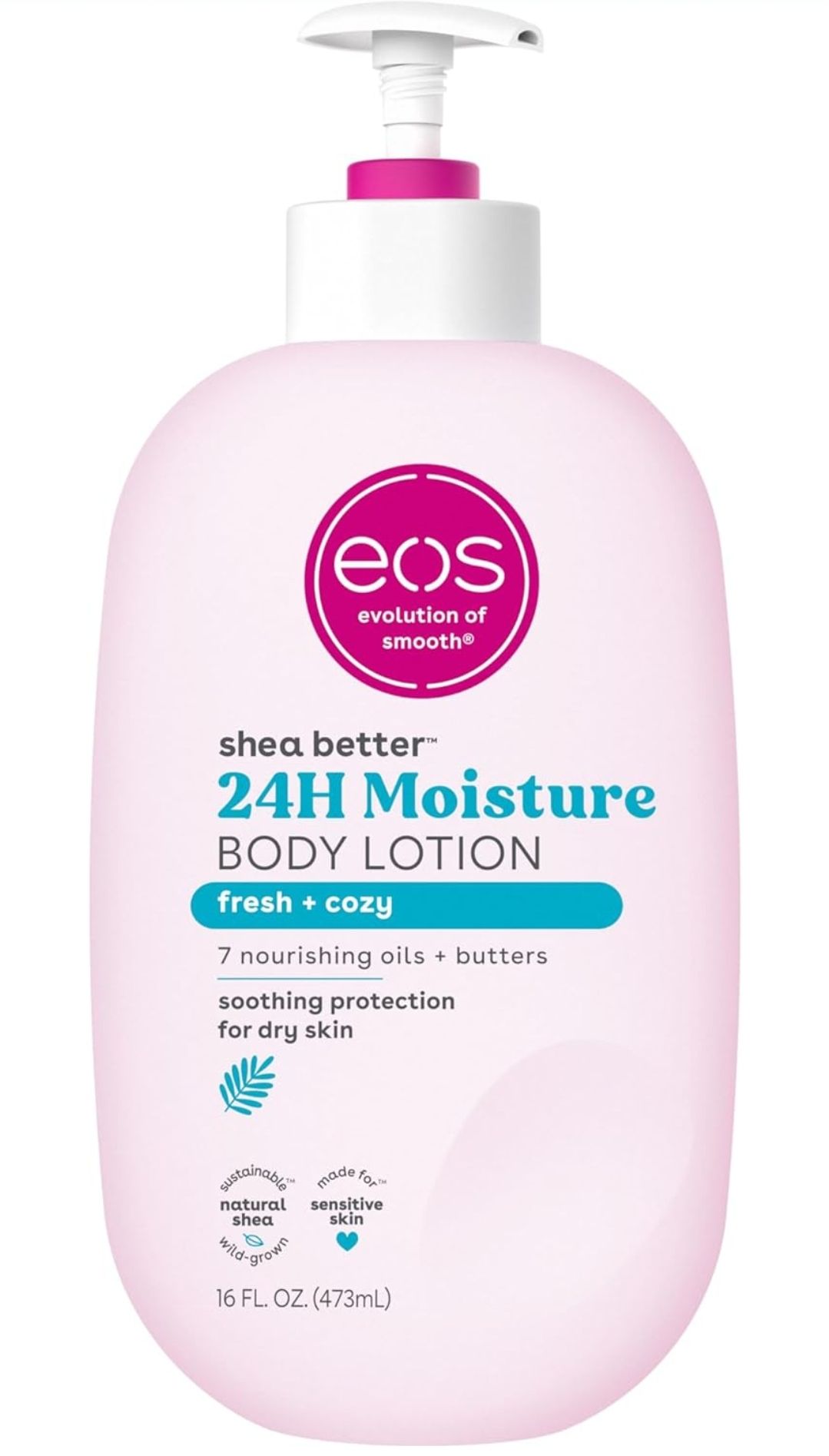 EOS Shea Better Body Lotion 24-Hour Moisture Skin Care, Lightweight & Non-Greasy, Made with Natural Shea, Vegan, 16 Fl Oz _3