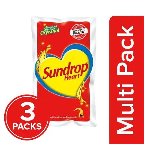  Sundrop Oil - Heart Pouch, 3x1 L Multipack_0