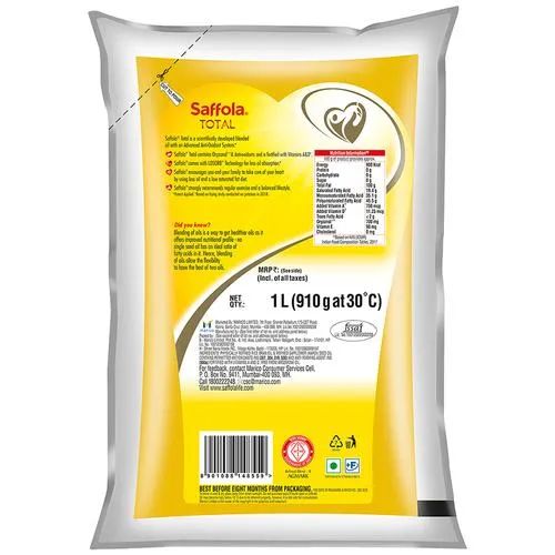 Saffola Saffola Total 1L- Pack of 3, 3 x 1 L Multipack_2