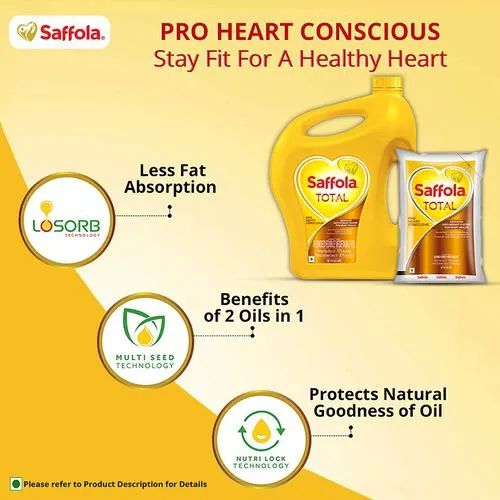 Saffola Saffola Total 1L- Pack of 3, 3 x 1 L Multipack_6