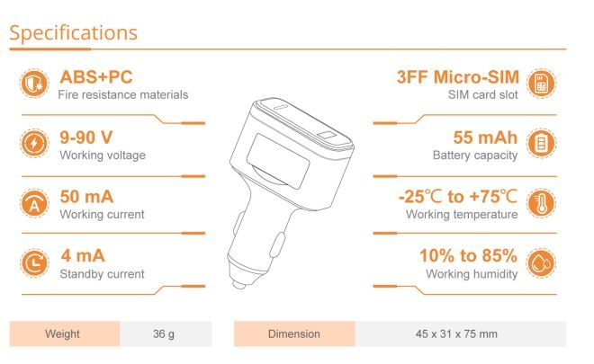 VTC6 DIY Car Lighter Socket Live Web and Mobile App GPS Tracker – Real-Time Vehicle Tracking - No Contract_2