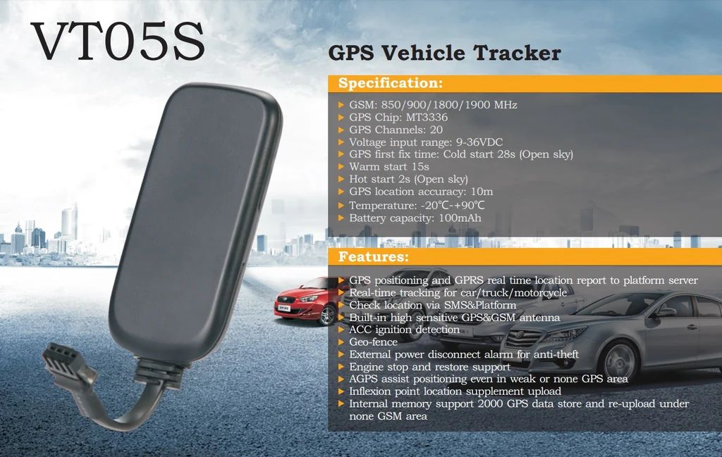 VT05R DIY Live Web and Mobile Phone Based Vehicle GPS Tracker – No Contract_1