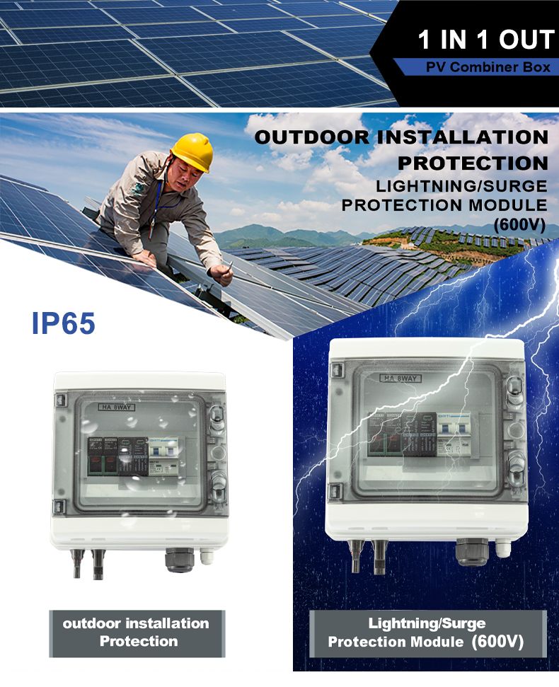 Waterproof Outdoor Surface Mounted Solar PV Combiner Box – Durable and Reliable Solution for Solar PV Installations_1