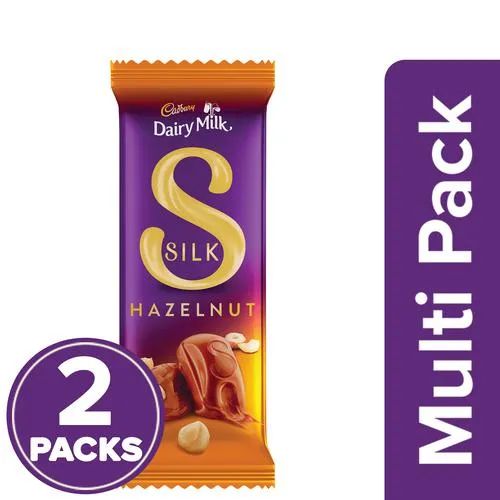 Cadbury Dairy Milk Silk Hazelnut Chocolate Bar, 2 x 143 g Multipack_0