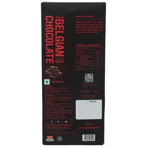 Amul Belgian Chocolate - Smooth & Creamy, 2 x 125 g Multipack_1