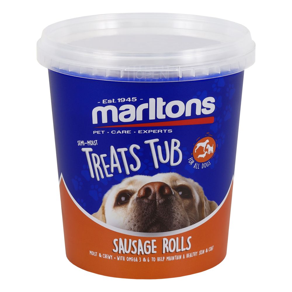 MARLTONS SEMI MOIST SAUSAGE ROLLS TUB - 500G _0