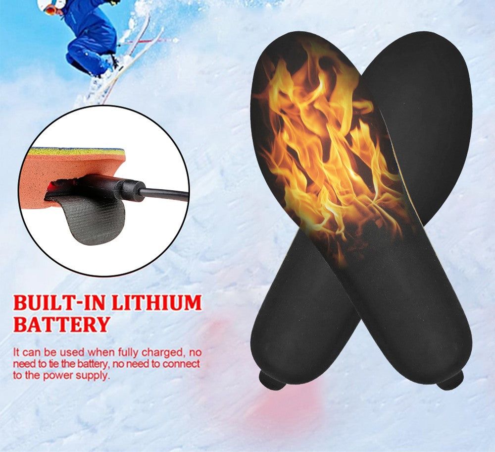 USB Remote Controlled Electric Heated Shoe Insole Kit – Keep Your Feet Warm in Cold Weather_1