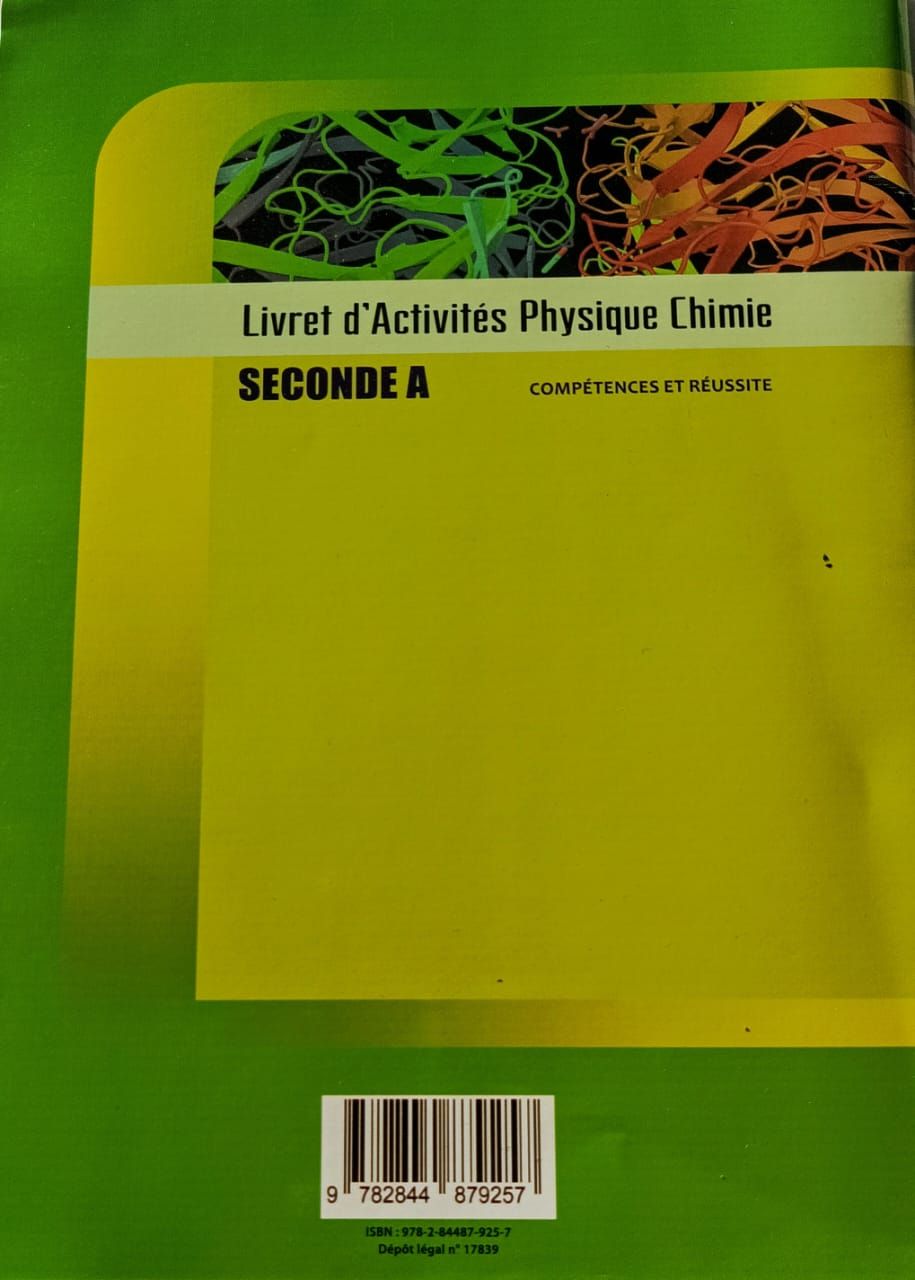 Physique/Chimie (Collection Compétences et Réussite) - (Livret d’activités) 2nd A_1