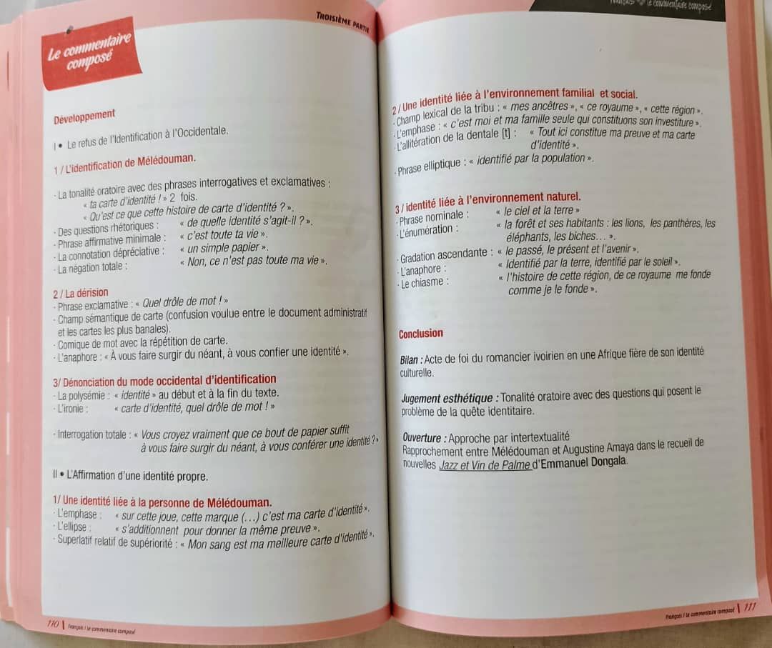 Français Commentaire composé au lycée - (Parascolaire) 2nd_2