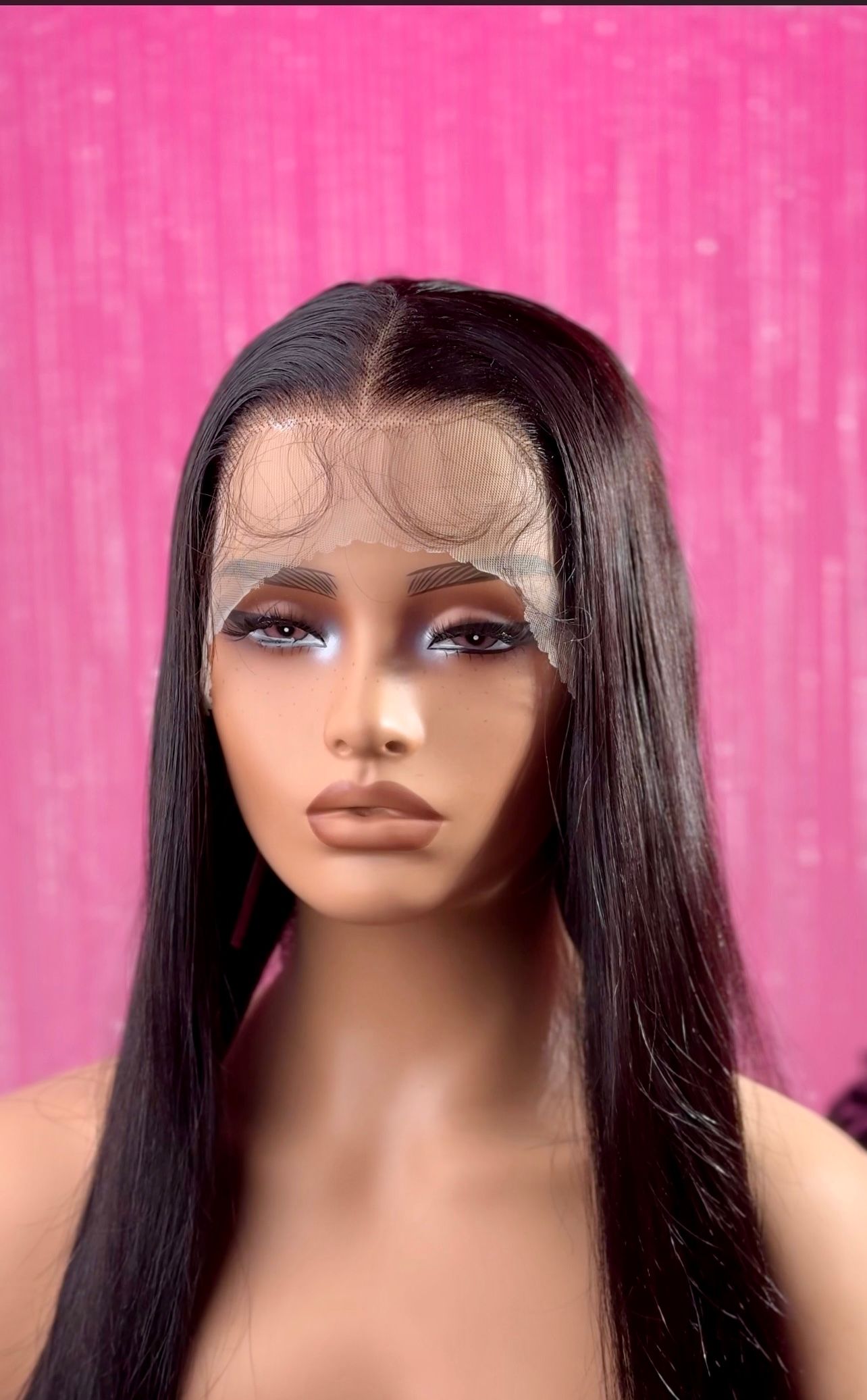 BLACK 13*4 100 HUMAN STRAIGHT WIG_1