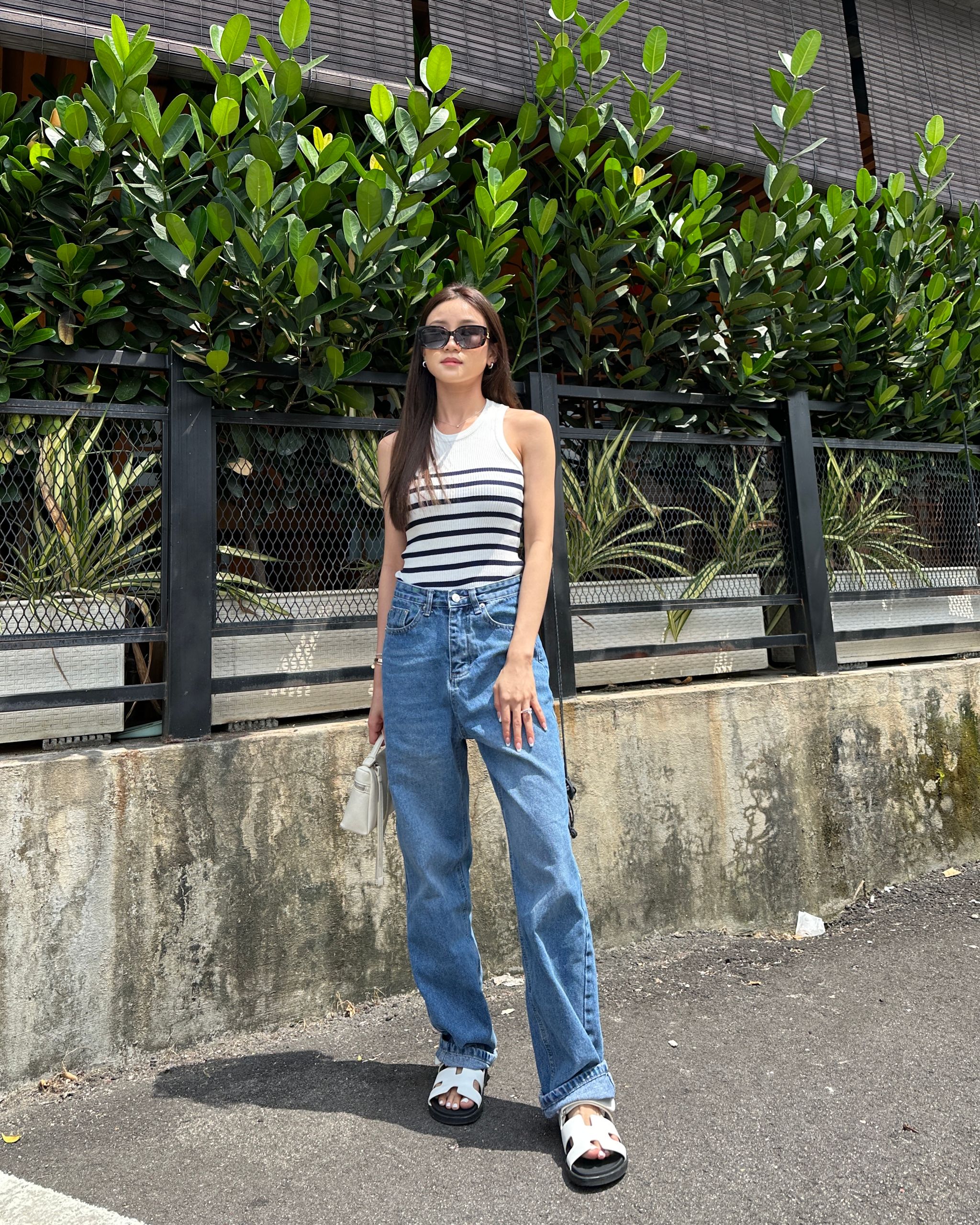 STRIPE HALTER TOP_4