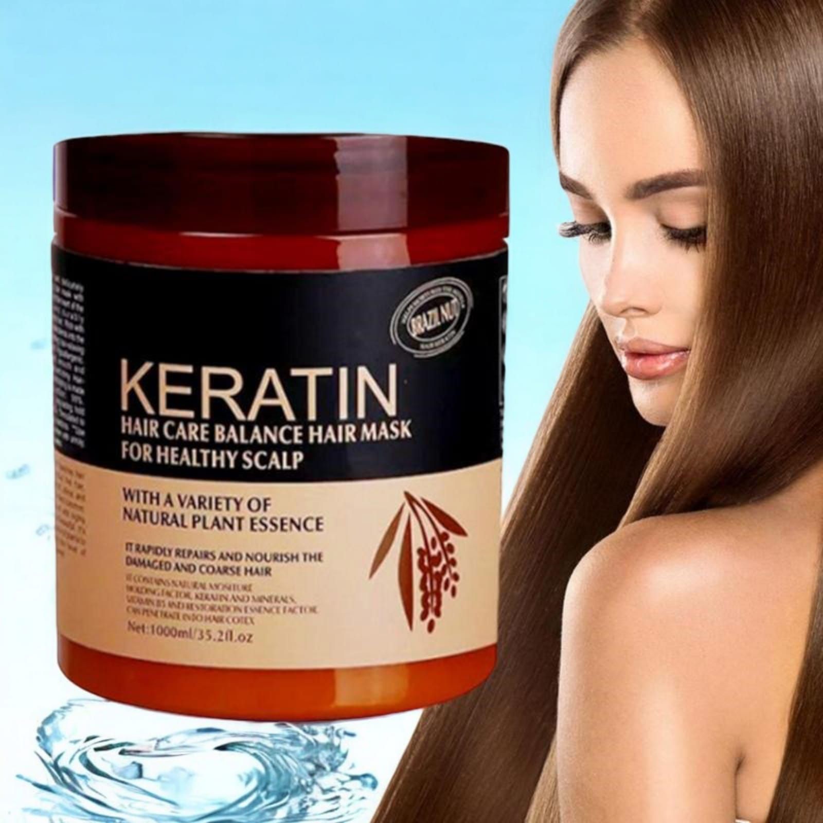 Keratin Hair Care Balance Hair Mask For Healthy Scalp_0