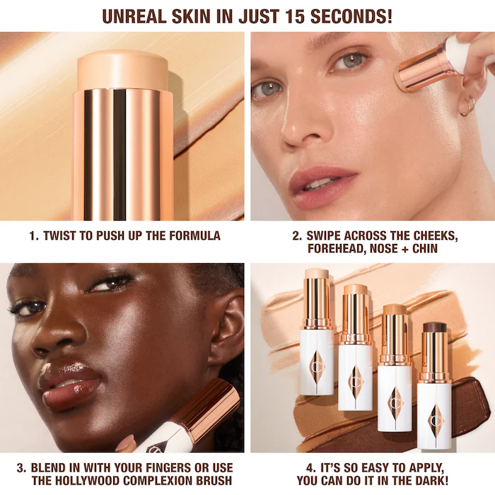 Charlotte Tilbury Unreal Skin Sheer Glow Tint Hydrating Foundation Stick_3