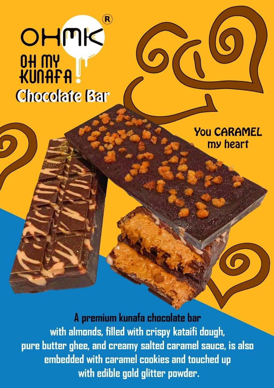 Oh My Kunafa (73g) Chocolate Bar 💛Caramel💛_1