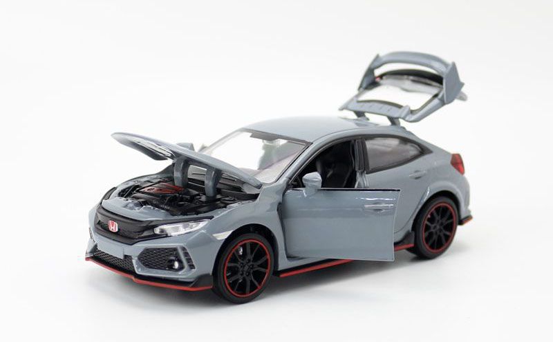  new honda type r hatchback model toy vehicle alloy die cast ,pull back sport _4