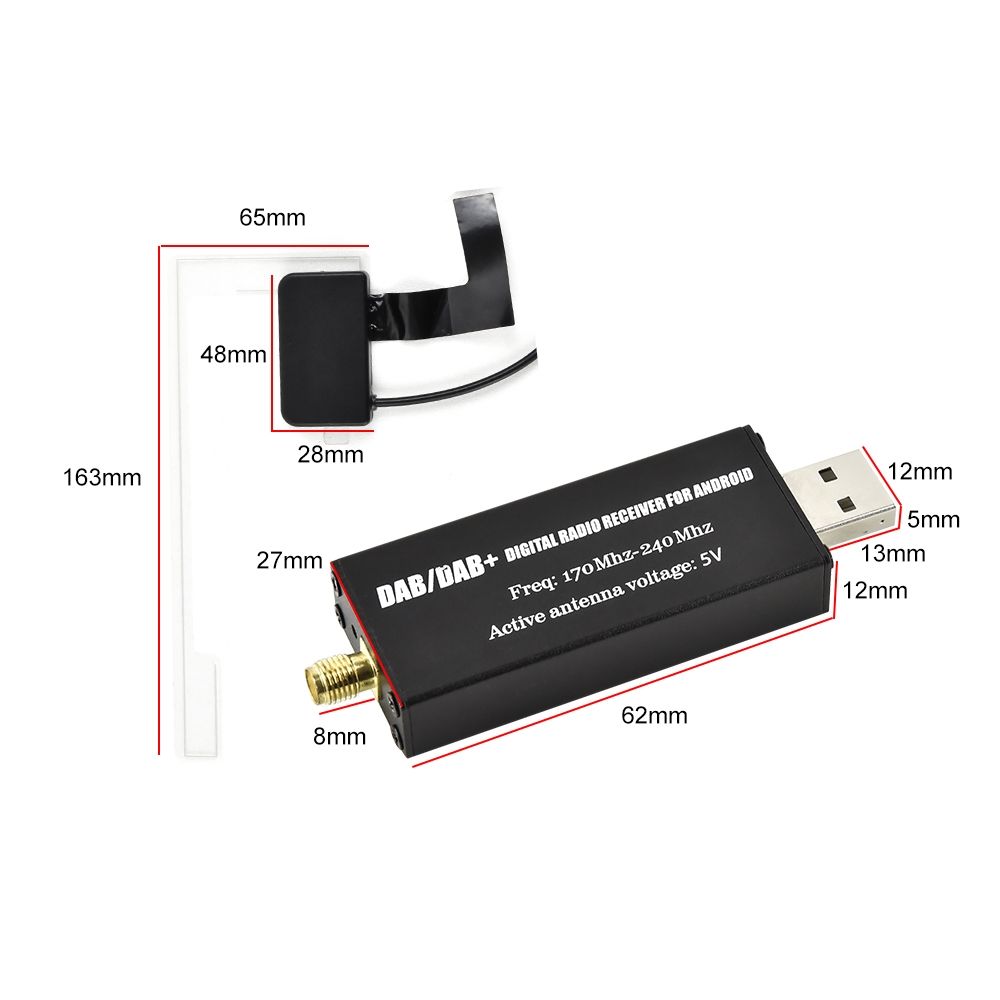 Módulo usb dab+ para Radio Android automóvel_7