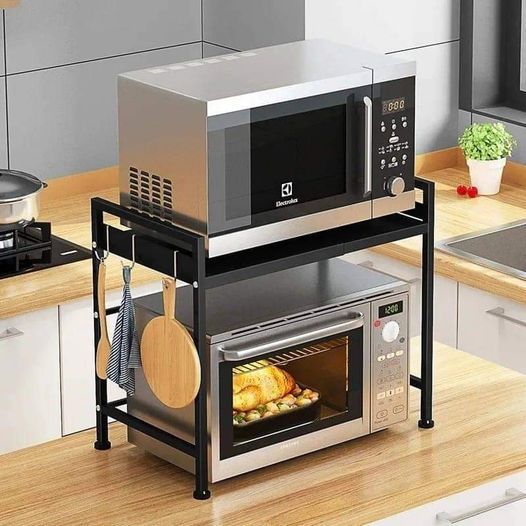 Telescopic Heavy-duty double Layer Microwave Stand_1