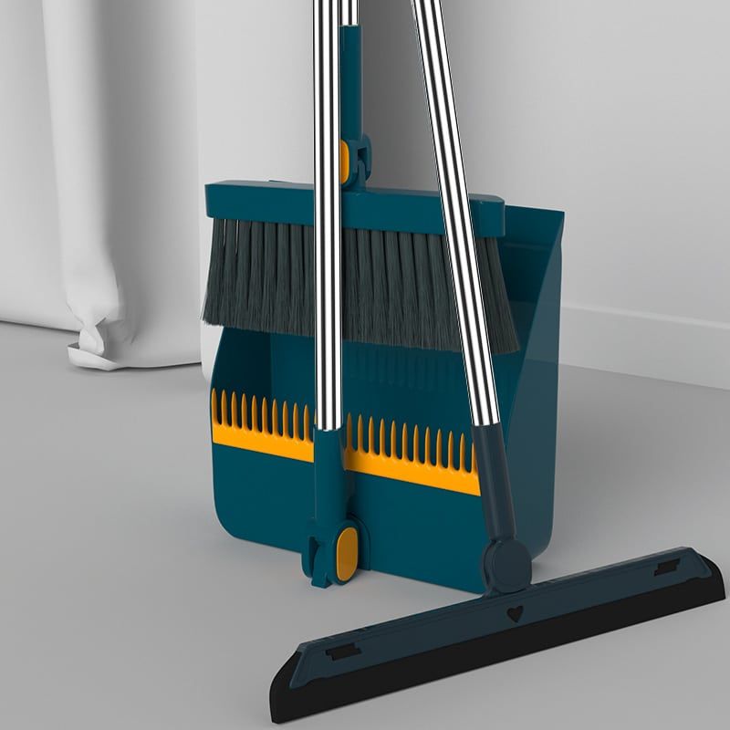 Attachable Broom with dustpan cleaning product_1